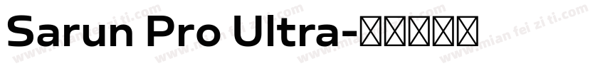 Sarun Pro Ultra字体转换